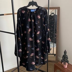 Dark Flower Tunic Dress